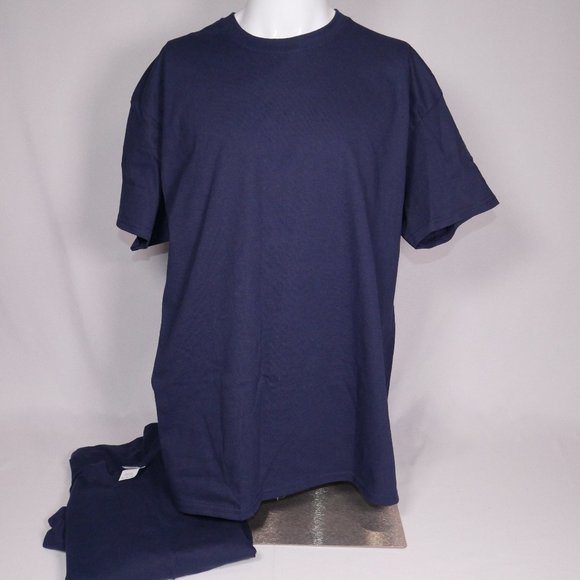 3/$25 Gildan Ultra Cotton T-Shirts Blue XL Set 2